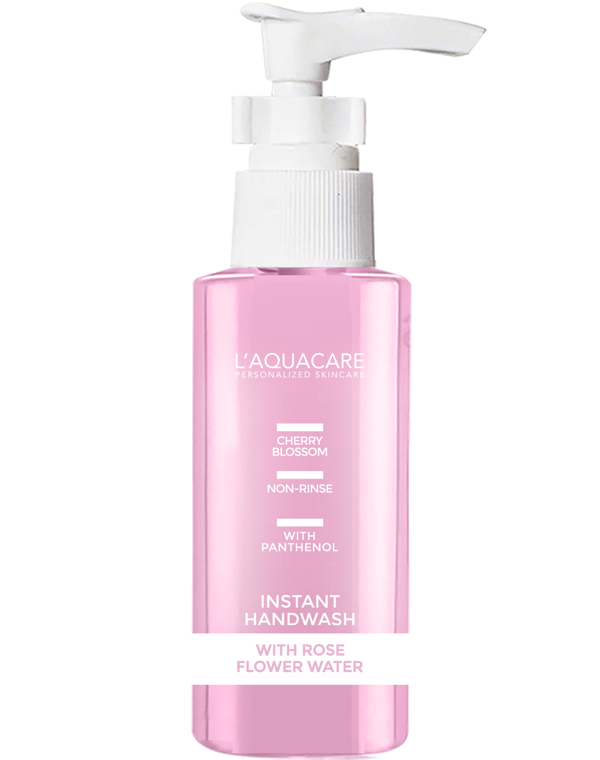 Laquacare Instant Handwash- Rose Water with Aloe Juice 95ml H760