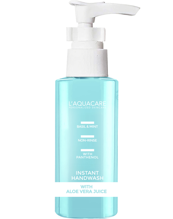 Laquacare Instant Handwash- Basil Mint with Aloe Juice 95ml H760px